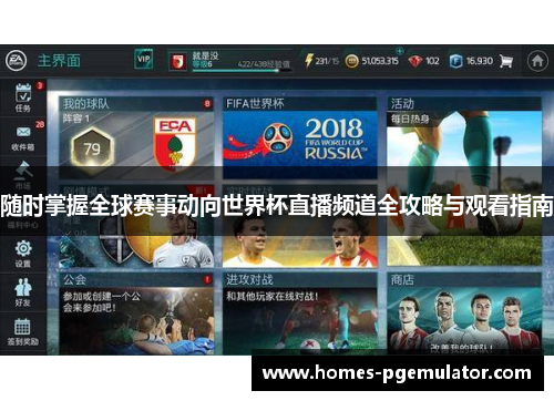 随时掌握全球赛事动向世界杯直播频道全攻略与观看指南